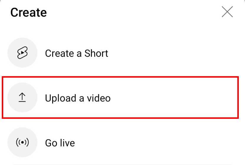 how to upload Youtube shorts