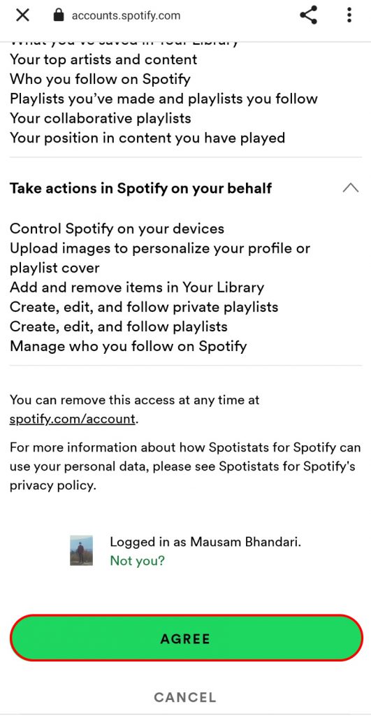 how to check Spotify stats?
