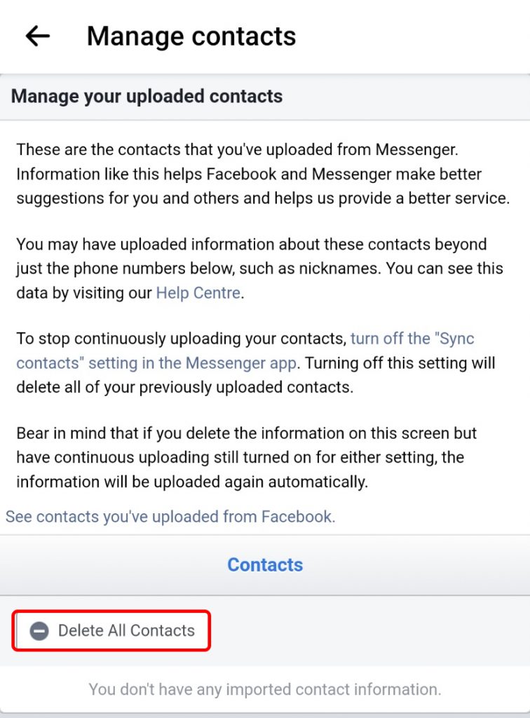 how to remove someone from messenger without blocking?