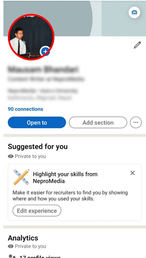 how to turn off open to work on LinkedIn?