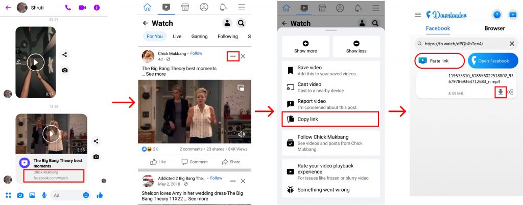 How to download shared videos on Messenger?