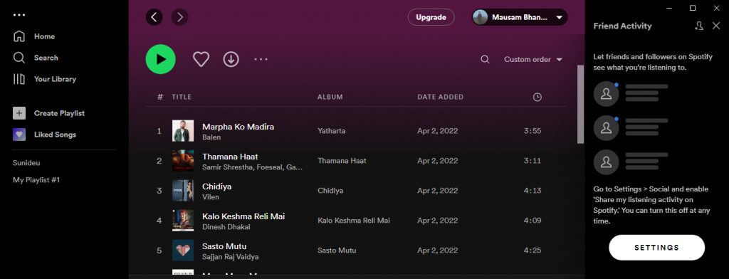 how to check spotify stats?