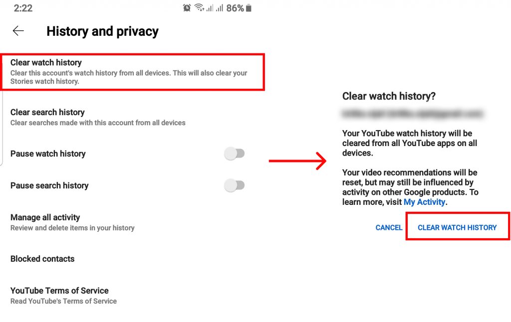 How to Delete the YouTube History of your Watch List?