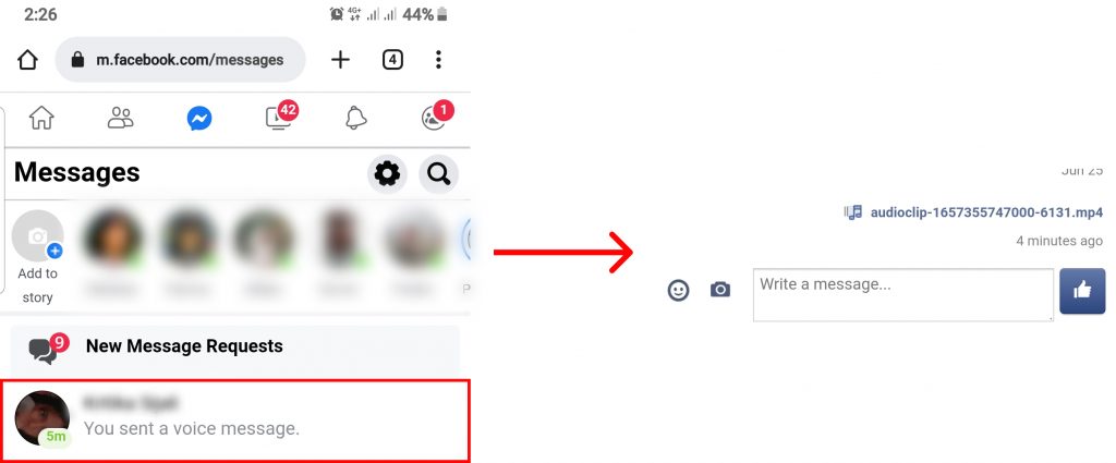 How to Download Audio from Messenger on Mobile?