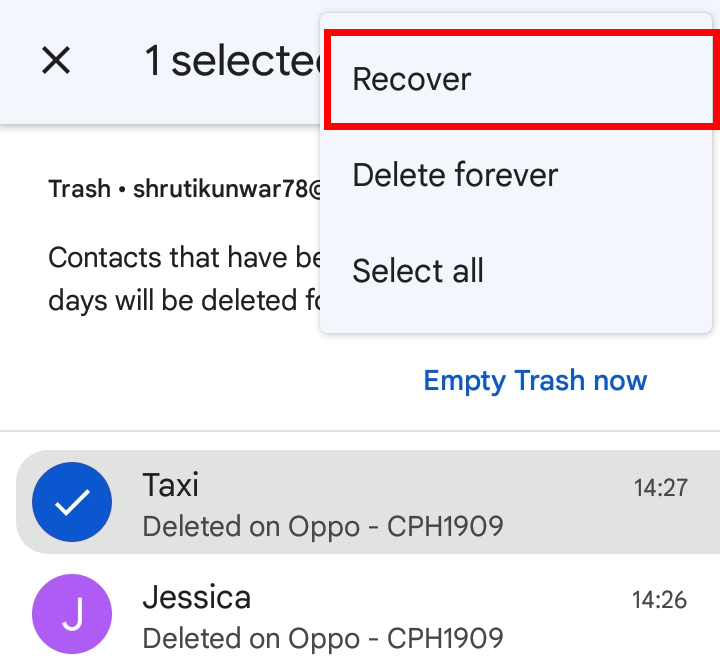 How to Recover Deleted Contacts in Gmail?