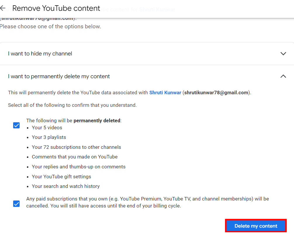 How to Delete a YouTube Account?