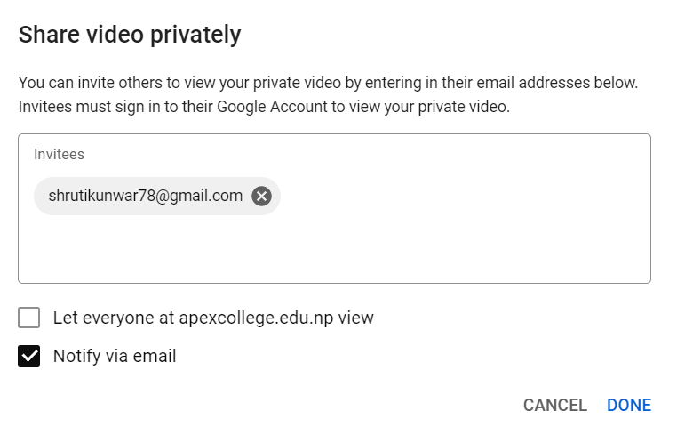 How to Share a Private YouTube Video?