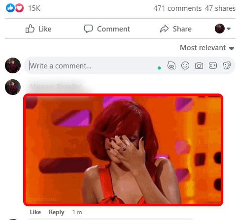 how to post GIF on facebook?