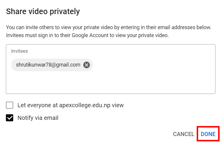 How to Share a Private YouTube Video?