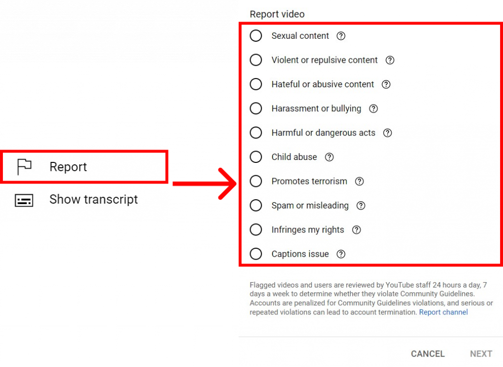 How to Report a YouTube Video?
