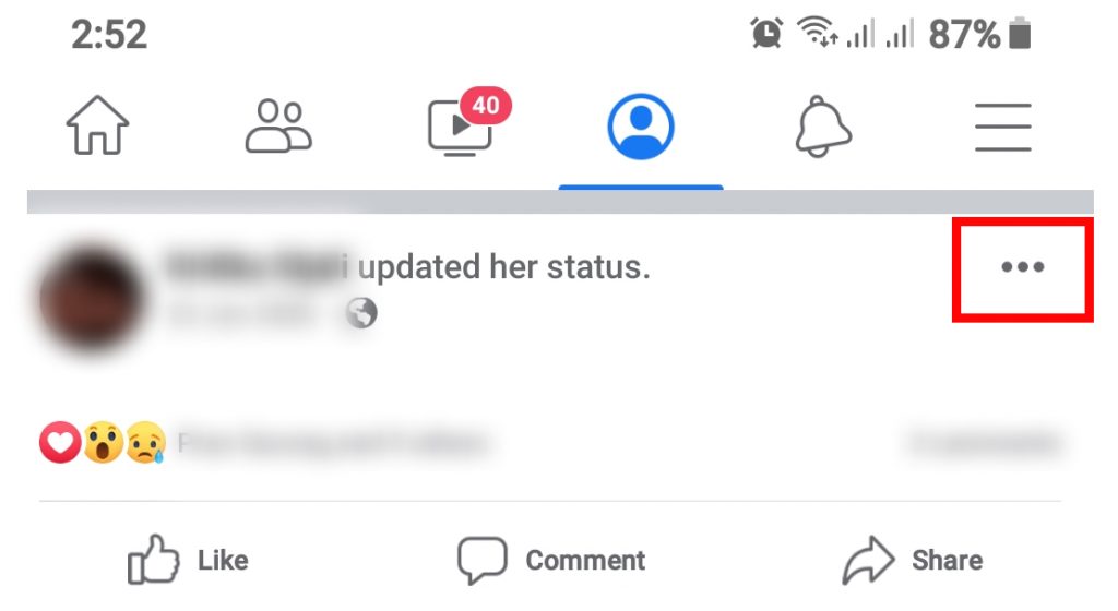 How to Pin a Post on Facebook Profile?