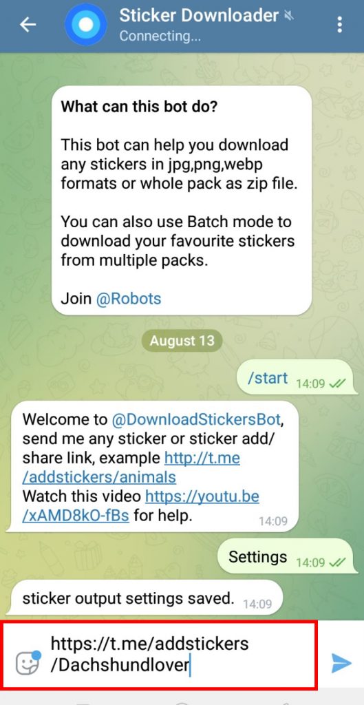 How to Download Stickers using Bot on Telegram?