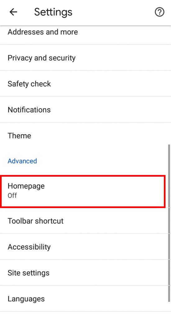 How to Set Homepage in Chrome?