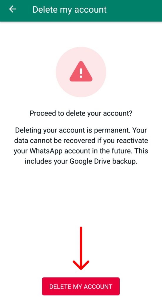How to Delete the WhatsApp Account?