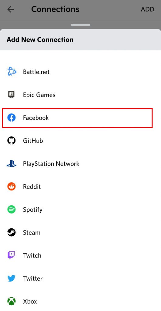 how to add facebook friends to discord