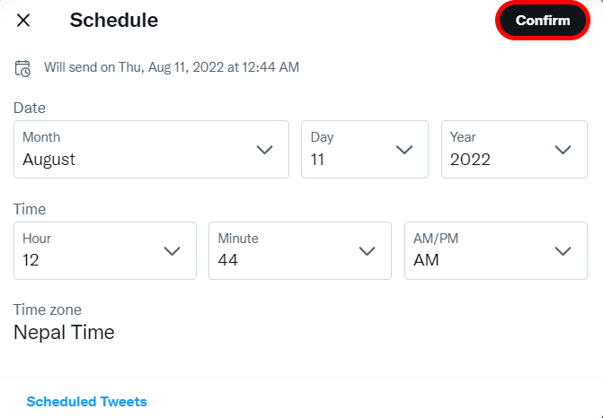 How to Schedule a Post on Twitter?