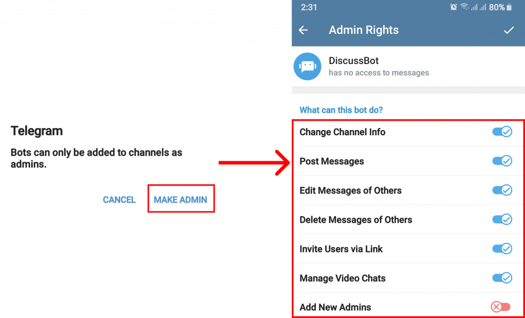 How to Enable Comments using Bots in Telegram?