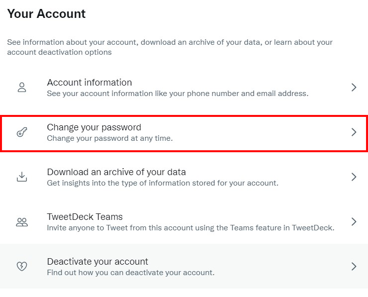 How to Change Password on Twitter using Website?