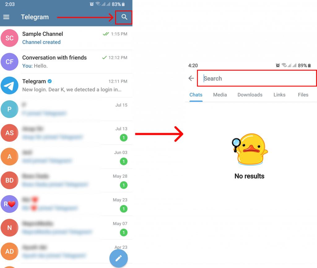 How to Find Channels on Telegram using Mobile Device?