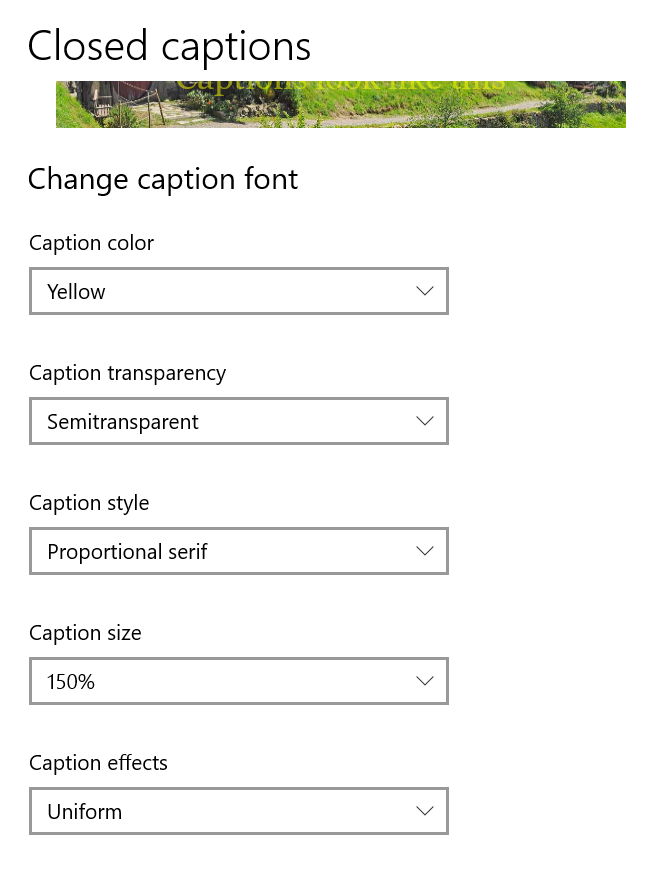 How to Customize Caption in Chrome?