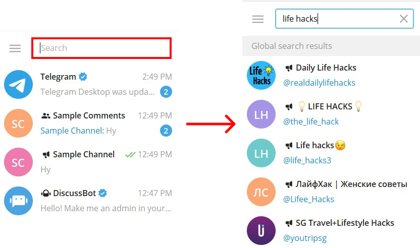 How to Find Channels on Telegram using Desktop?