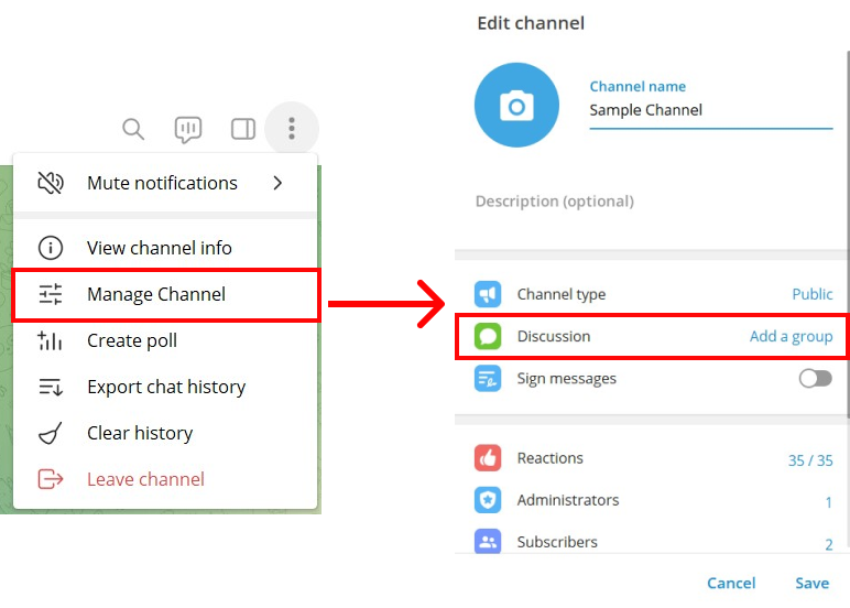 How to Add Comments to Your Telegram Channel using Desktop?