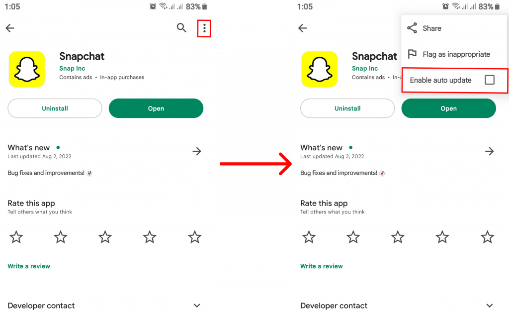 How to Update Snapchat on Android?