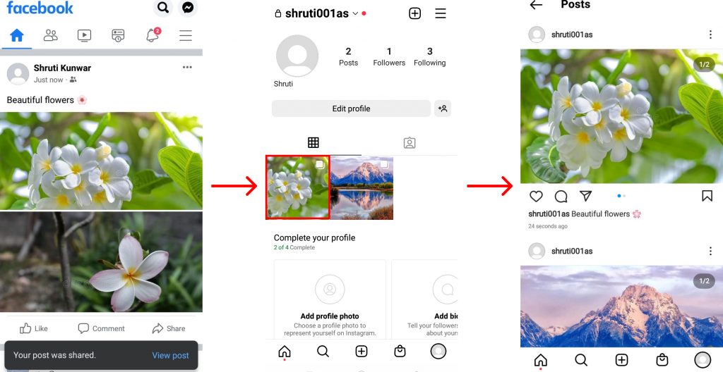 How to Control Sharing of Facebook Posts to Instagram?