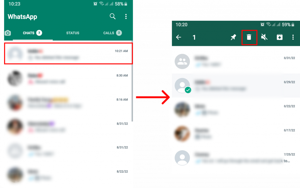 How to Delete WhatsApp Messages?