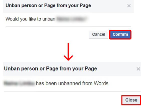 How to Unban Someone from Facebook Page?