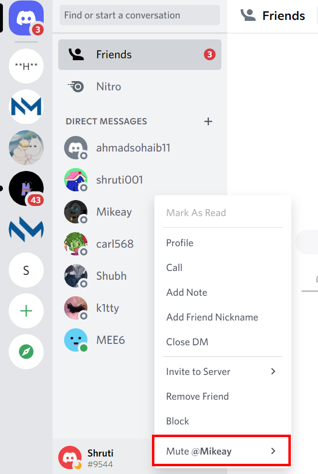 How to Turn Off Discord Notifications for a User?