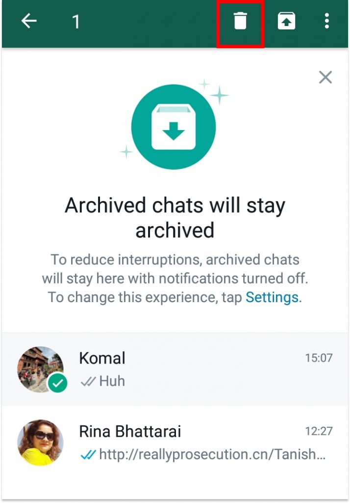 How to Delete Archived Chats in WhatsApp?