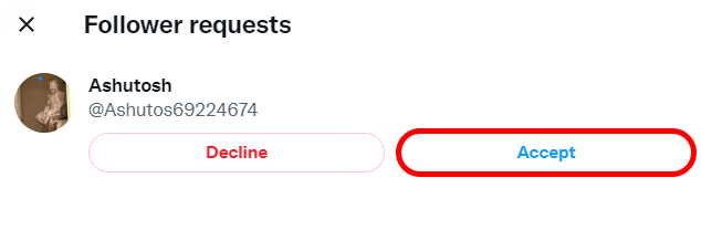 How to Accept a Follow Request on Twitter?