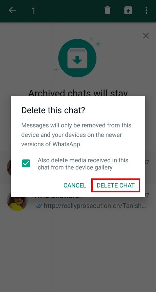 How to Delete Archived Chats in WhatsApp?