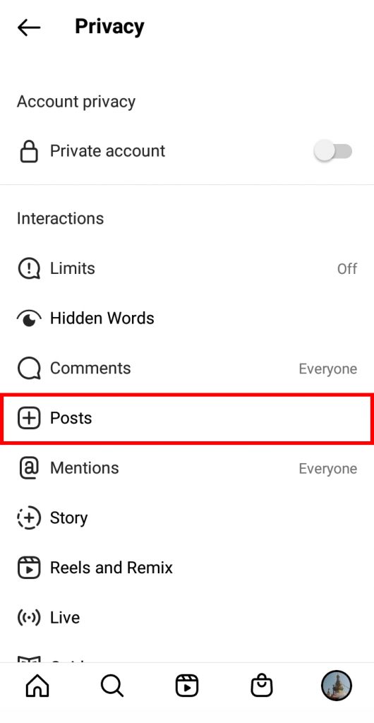 Turn Off Likes from Other People’s Posts