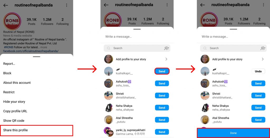 How to Share Someone Else’s Instagram Profile?