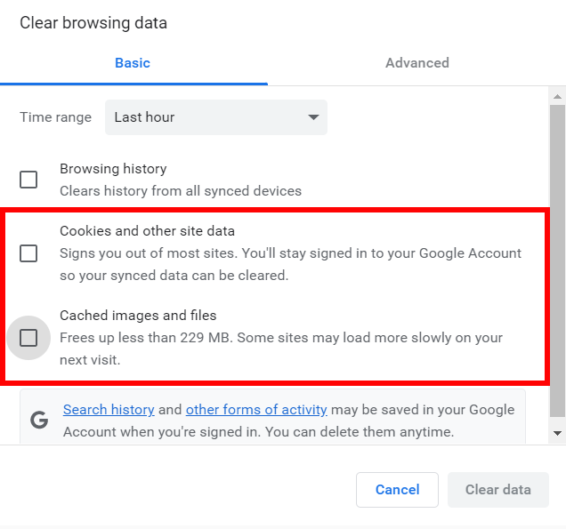 How to Clear Cache and Cookies in Chrome from PC?
