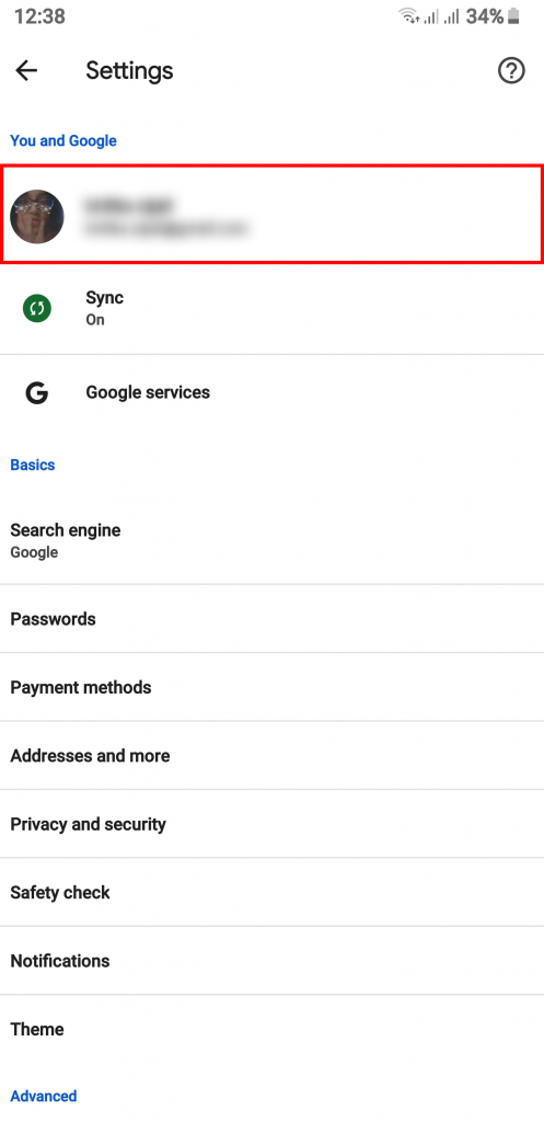 How to Sign Out of Chrome using Android?
