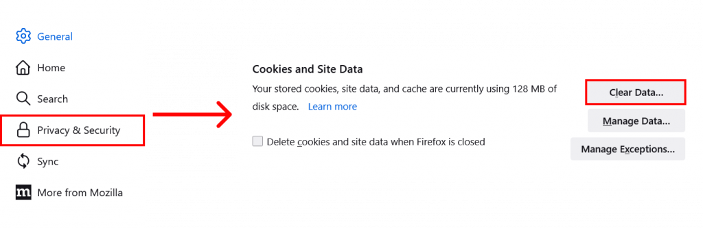 What Can You Do To Clear Cache and Cookies from Mozilla Firefox?