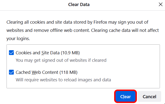What Can You Do To Clear Cache and Cookies from Mozilla Firefox?