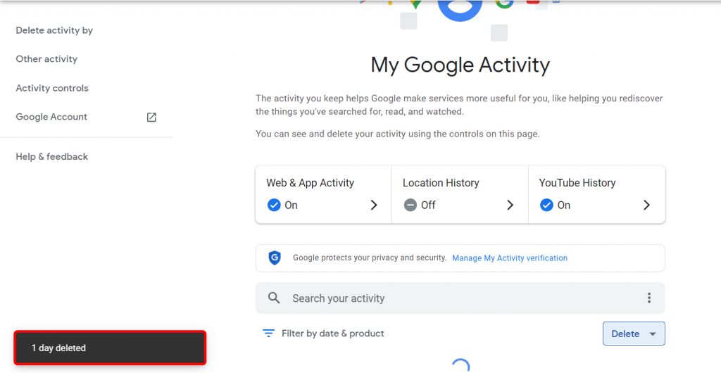 How to Clear Google Account Search History?