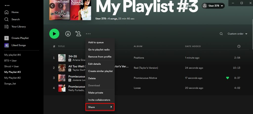 How to Share a Spotify Playlist?