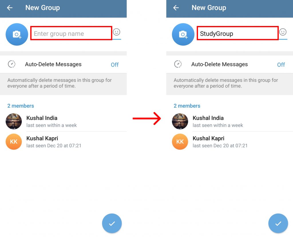 How to Create a Telegram Group using Phone?