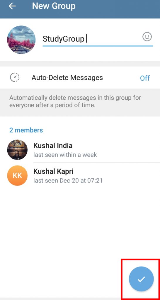 How to Create a Telegram Group using Phone?