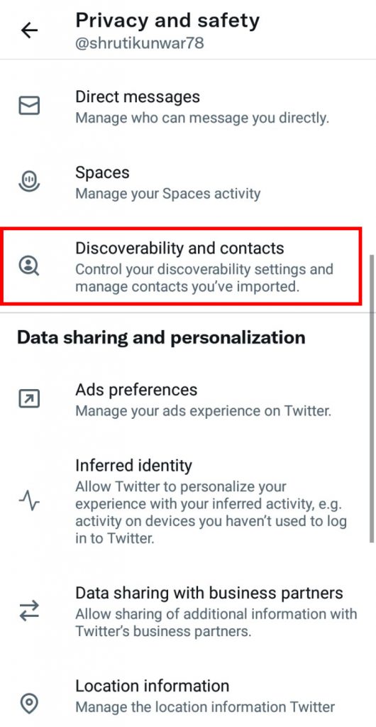 How to Find Someone on Twitter using Contacts?