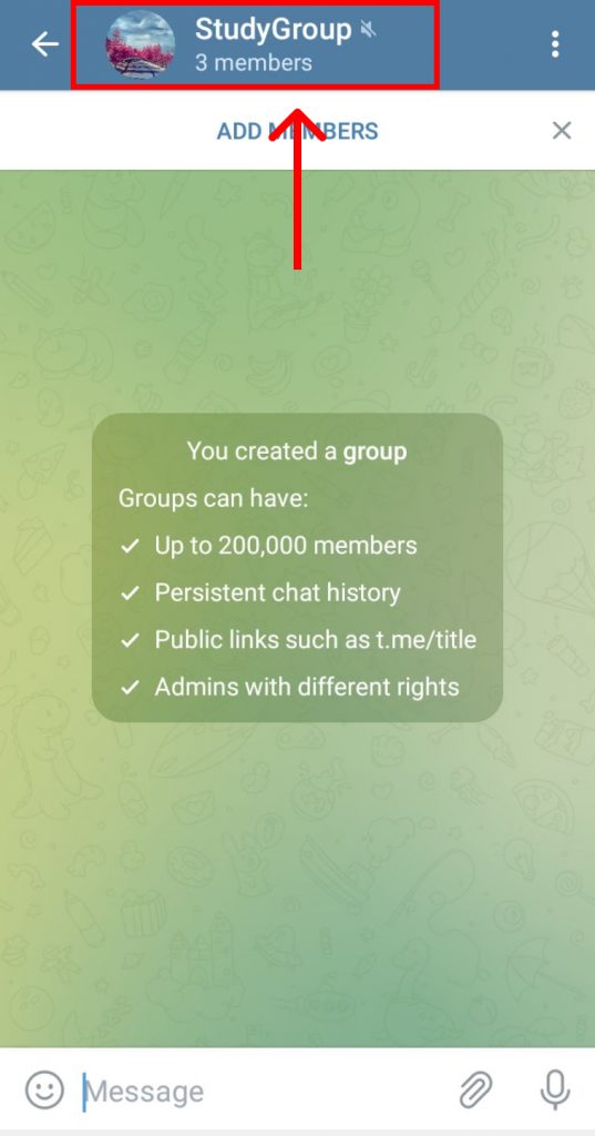 Make a Telegram group public