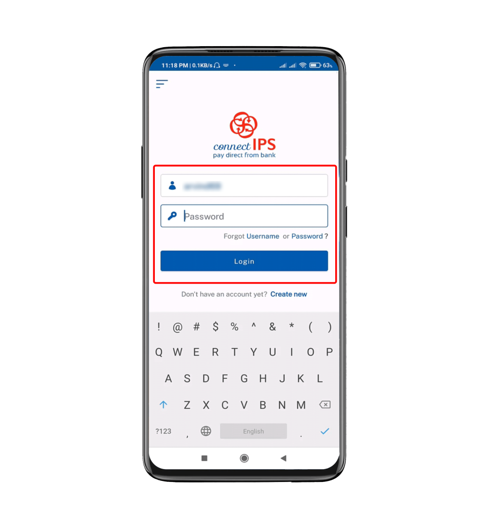 login to connectIPS account