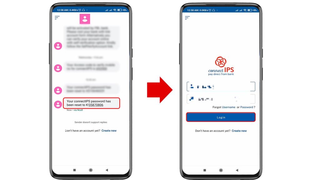 How to change Connect IPS Password