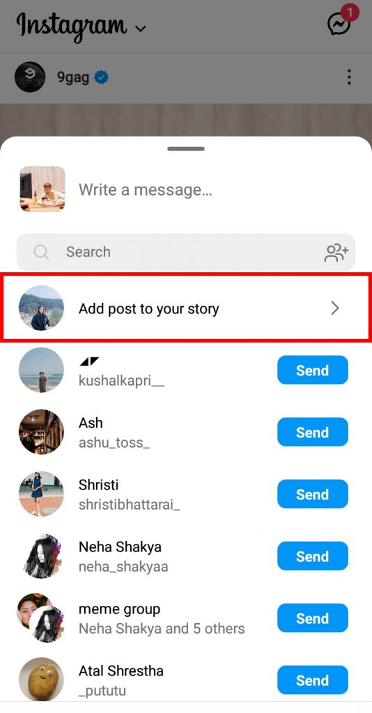 How to Repost a Post to Story on Instagram?