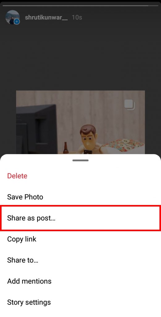How to Repost an Instagram Story as a Post?